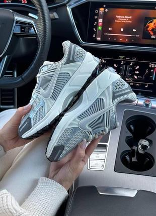 Жіночі шкіряні сітка кросівки nike vomero 5 wmns gray silver, жіночі кеди найк сірі, жіноче взуття9 фото