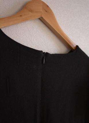 Платье черная миди из жатой вискозы new look5 фото