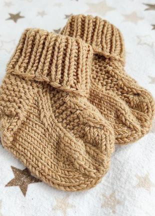 Дитячі шкарпетки для новонароджених з мериносової вовни