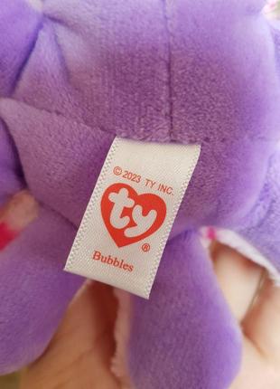 Ty beanie boos очістик восьминіг, Восьминіжка bubbles 15 см4 фото