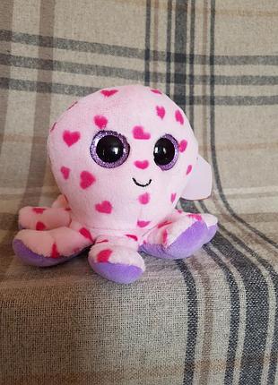Ty beanie boos глазастик осьминог, осьминожка bubbles 15 см