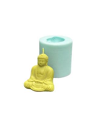 Силіконовий молд для свічок, мила та іншого будда медитує
