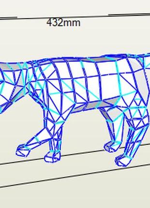 Paperkhan набір для створення 3d фігур котик з піднятою лапкою кіт кішка паперкрафт пазл орігамі подарунковий набір подарунок4 фото