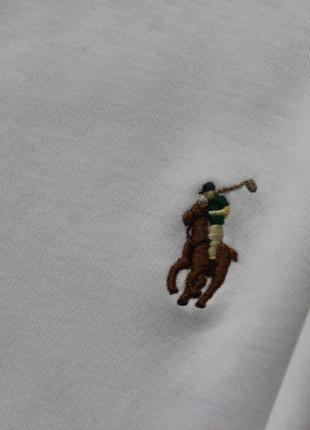 Мужская кофта лонгслив polo ralph lauren оригинал м-s белая свитшот5 фото