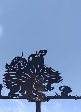 Флюгер на дах будинку "їжак, їжачок, " з металу 2 мм