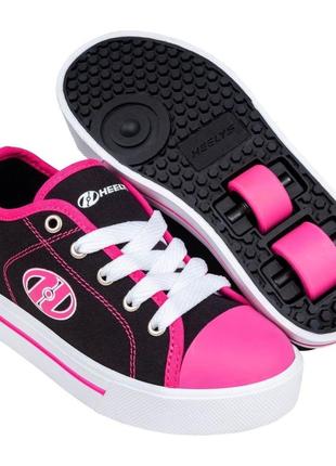 Роликові кросівки heelys x2 classic x2 (he101461) black/white/hot pink (30)1 фото