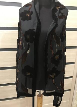 Шаль бархан на шовку італія вінтаж