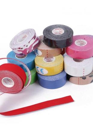 Кінезіо тейп kinesiology tape (китай) упаковка 5 м*2,5 см. еластичний пластир7 фото