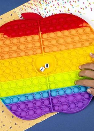 Іграшка поп іт яблуко. іграшка антистрес для дітей поп іт