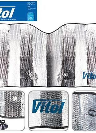 Шторка дзеркальна сонцезахисна 1300х600 vitol hg-002