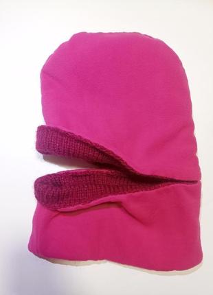 Комплект дитячий шапка та снуд рожевий 2 в 12 фото