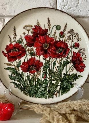 Декоративная керамическая тарелка1 фото