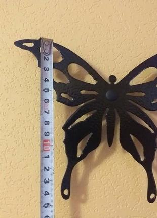 Панно 2д "бабочки с металла на стену"