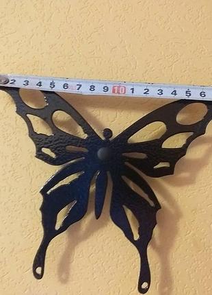 Панно 2д "бабочки с металла на стену"