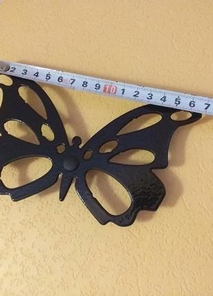 Панно 2д "бабочки с металла на стену"