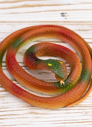 Гумова змія 70см (помаранчева)