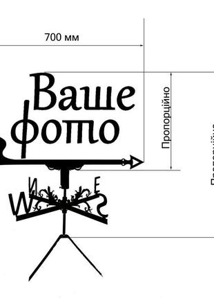 Флюгер на замовлення, індивідуальний флюгер із вашого фото.8 фото