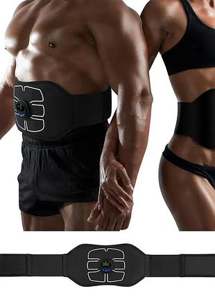 Пояс масажер для схуднення. електричний пояс стимулятор для преса. міостимулятор для преса