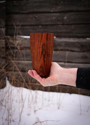 Подарочный набор "wood" (баночка чая, деревянная чашка, открытка)6 фото