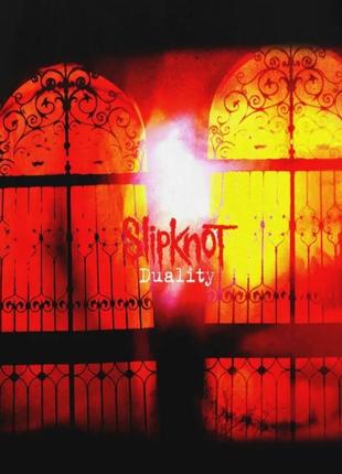 Футболка с принтом slipknot duality l черный2 фото