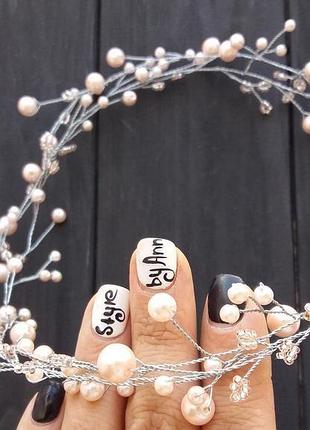 Розовый венок для волос, веточка для прически