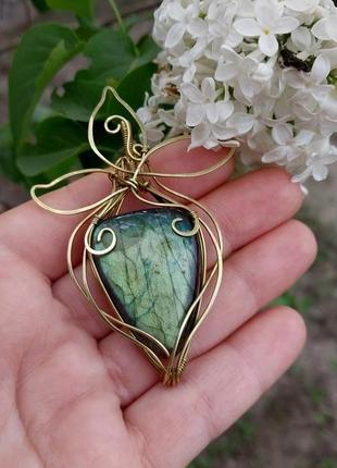 Кулон з лабрадоритом 7