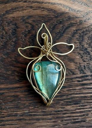 Кулон з лабрадоритом 8