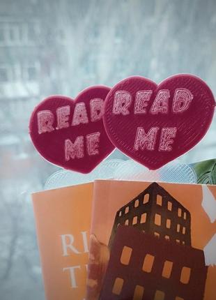 Закладки для книг "read me" - love серія1 фото