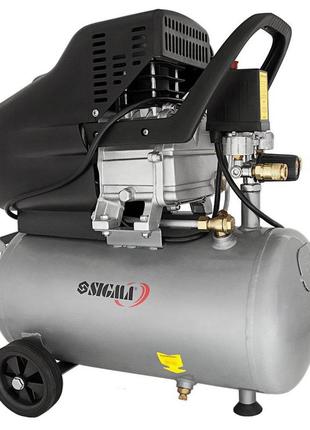 Компрессор одноцилиндровый 1.8квт 230л/мин 8бар 24л (2 крана)