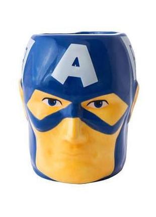 Чашка капітан америка .  кружка керамічна супергерой перший месник: капітан америка4 фото