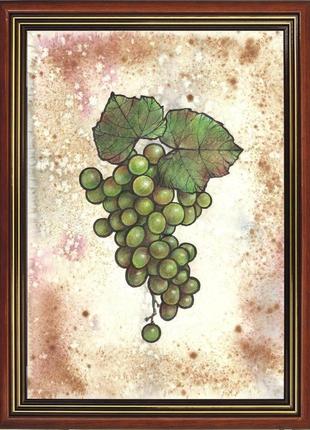 Виноградная гроздь. рисунок,  2021г автор - мишарева наталья4 фото