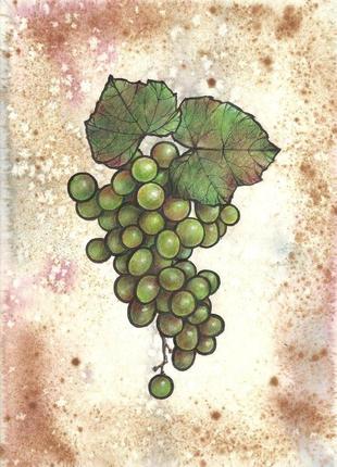 Виноградная гроздь. рисунок,  2021г автор - мишарева наталья2 фото