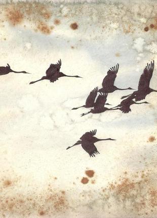 Ой, летіли дикі гуси. малюнок,  2021р автор - наталія мишарева2 фото