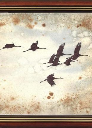Ой, летіли дикі гуси. малюнок,  2021р автор - наталія мишарева4 фото