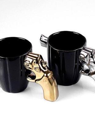 Чашка пістолет чоловіча чоловіча кружка  револьвер