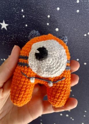 Вязаная игрушка монстрик 4