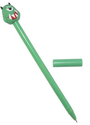 Ручка шариковая монстрик (зеленый) сувенир