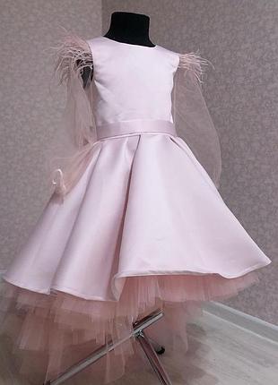 Детские платья разные цвета со шлейфом