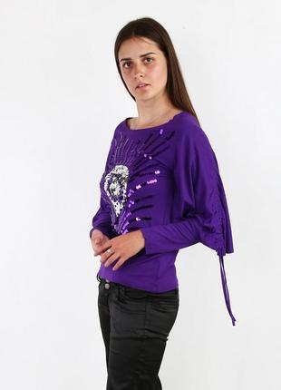 Блуза фиолетовый (ok-r366-purple)2 фото