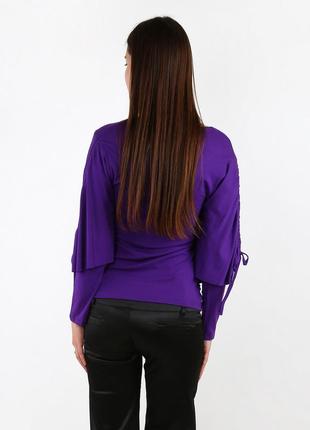 Блуза фиолетовый (ok-r366-purple)3 фото