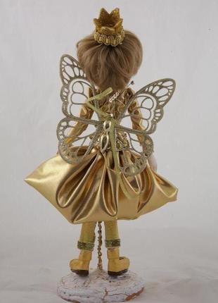 Авторская интерьерная кукла "золотая фея"2 фото