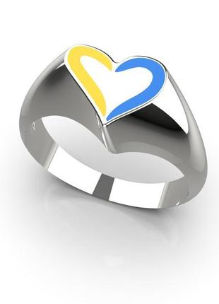 Кольцо сердце украины1 фото