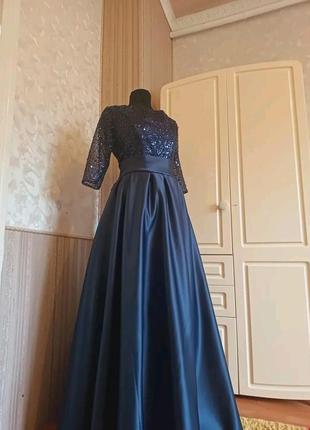 Черное платье вечернее праздничное взрослое,женщино