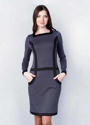 Сукня меґґі. сірий (nls-3042-4-gray)