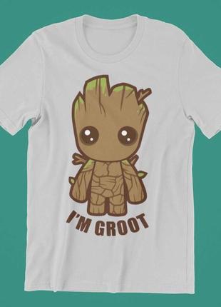 Футболка з принтом i'm groot5 фото