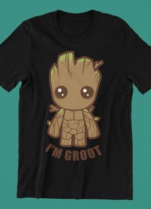 Футболка з принтом i'm groot6 фото