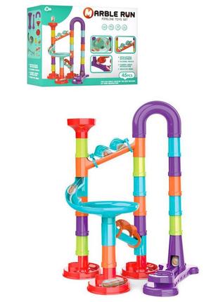 Игра лабиринт marble run  8804, 45 деталей