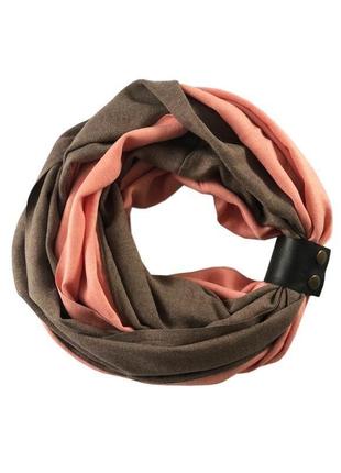 Кашеміровий шарф"мілан ", шарф снуд, шарф бактус, зимовий жіночий шарф, великий жіночий шарф1 фото