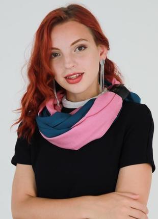 Кашеміровий шарф"мілан ", шарф снуд, шарф бактус, зимовий жіночий шарф, великий жіночий шарф5 фото