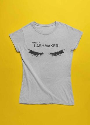 Футблка с принтом "perfect lashmaker"1 фото